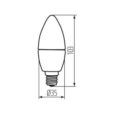 Żarówka LED 6,5W E14 barwa ciepła 31309 KANLUX (31309)